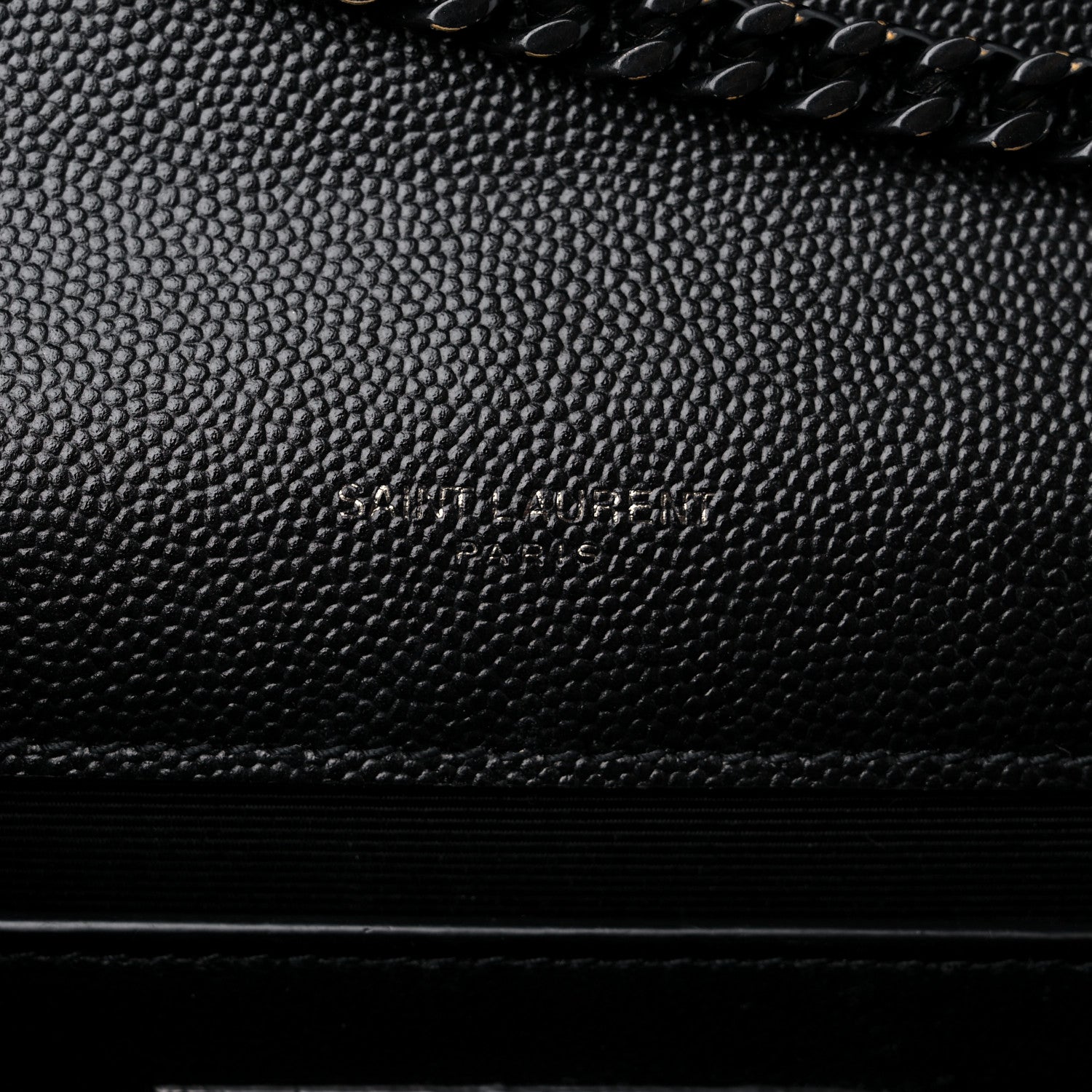 Saint Laurent Grain De Poudre Medium Classic Monogram Monochrome Kate Satchel Black 6 of 10
