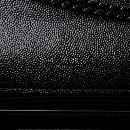 Saint Laurent Grain De Poudre Medium Classic Monogram Monochrome Kate Satchel Black 6 of 10