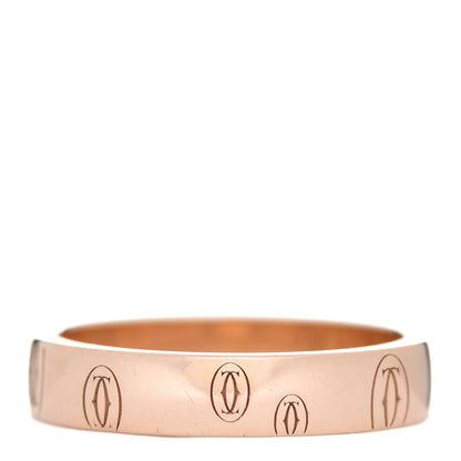 Cartier 18K Pink Gold 4mm Happy Birthday Band Ring 53 6.5 3 of 5