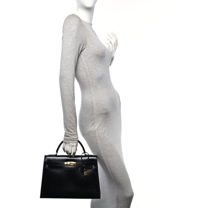 Hermes Box Kelly Sellier 32 Black 2 of 13