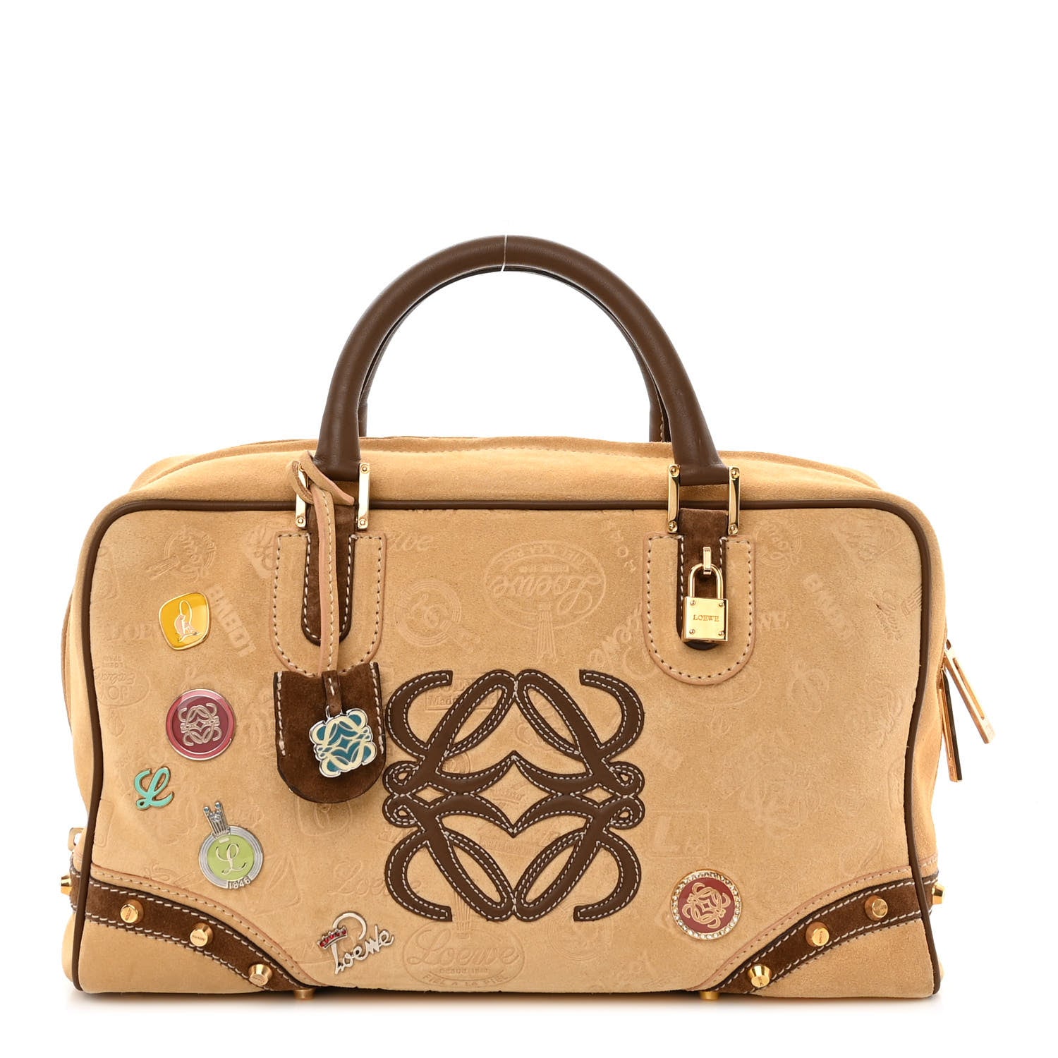 Loewe Suede Embellished 160 Anniversary Amazona Beige Brown 1 of 11