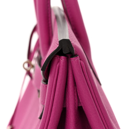 Hermes Togo Birkin 30 Rose Pourpre 11 of 12