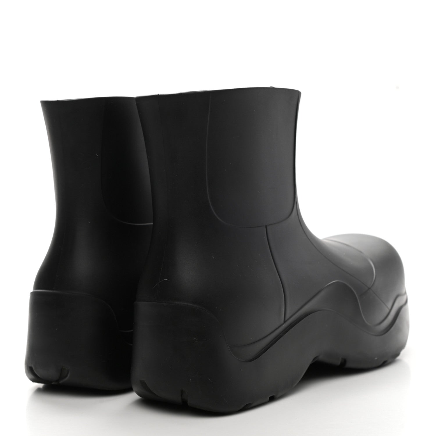 Bottega Veneta Rubber Puddle Ankle Boots 38 Black 4 of 8
