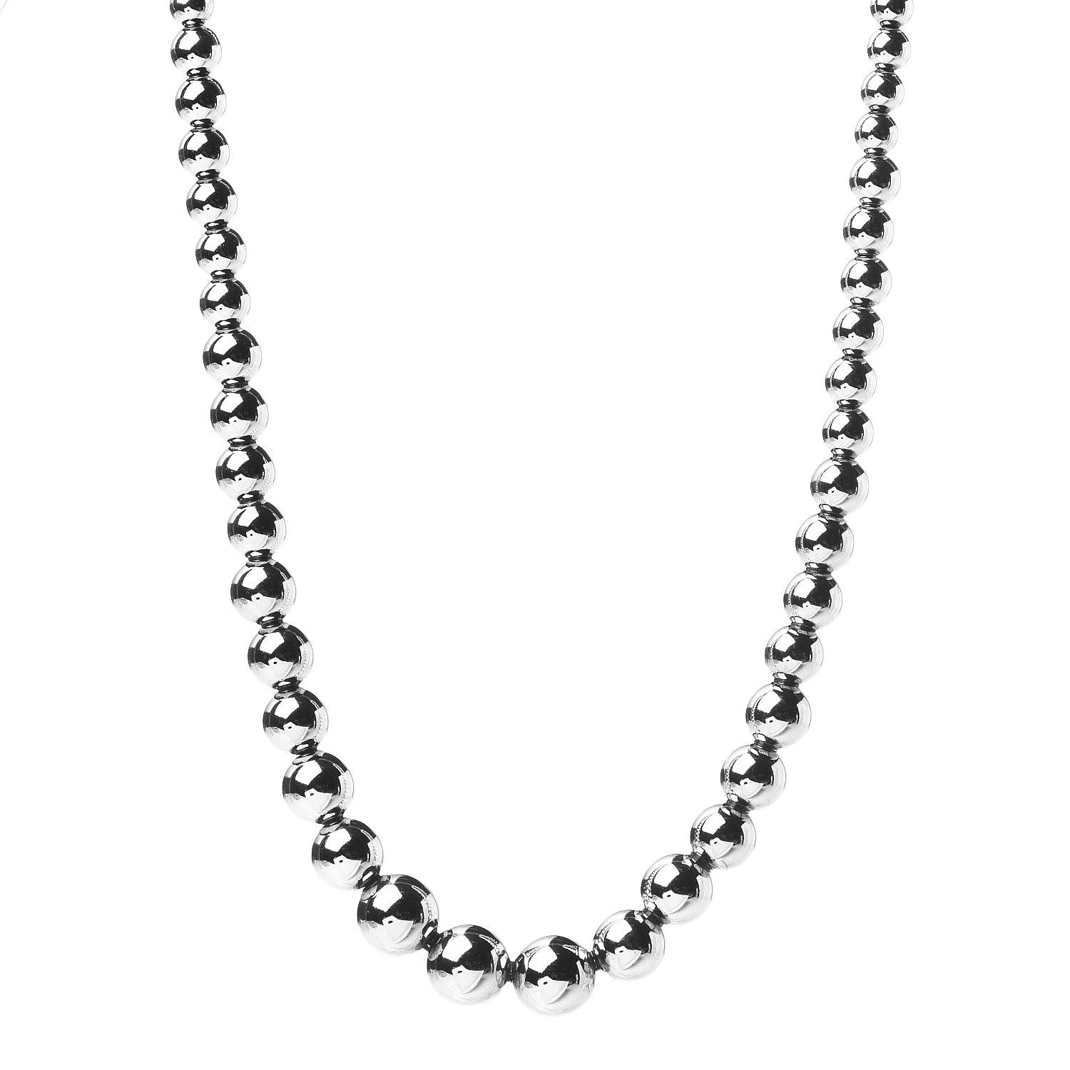 Tiffany Sterling Silver HardWear Graduated Ball Necklace 1 of 4