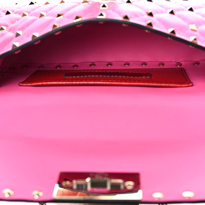 Valentino Garavani Nappa Small Rockstud Spike Shoulder Bag Feminine Pink 4 of 7