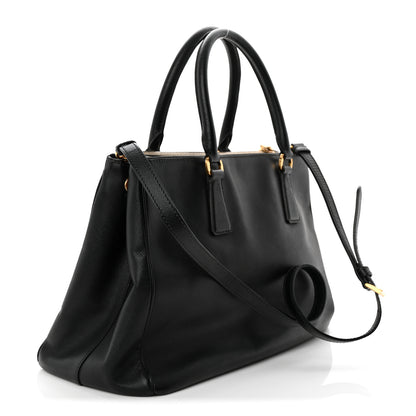Prada Saffiano Medium Galleria Double Zip Tote Black 3 of 11