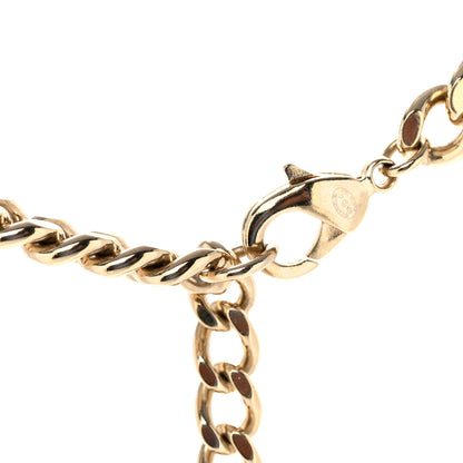 Chanel Metal Enamel Chain CC Necklace Gold Multicolor 6 of 6
