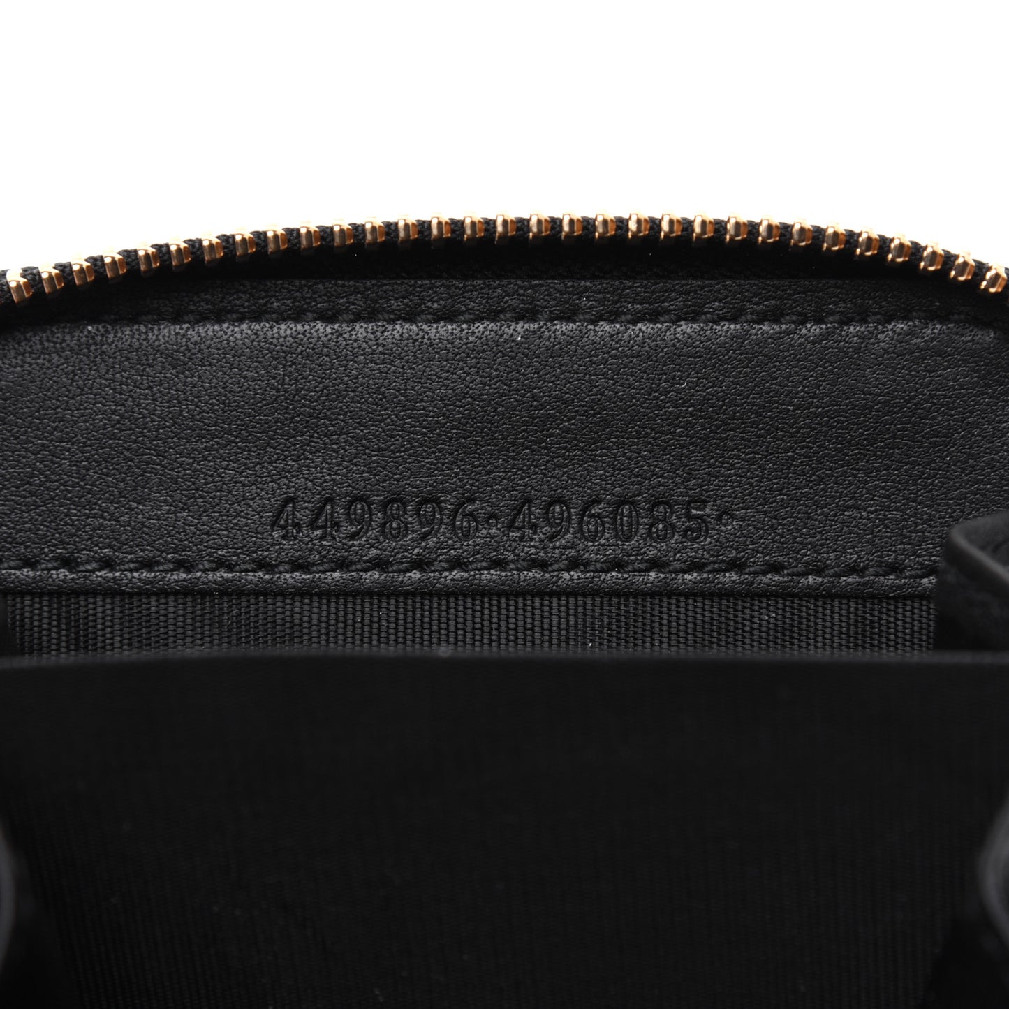 Microguccissima Zip Around Card Case Black