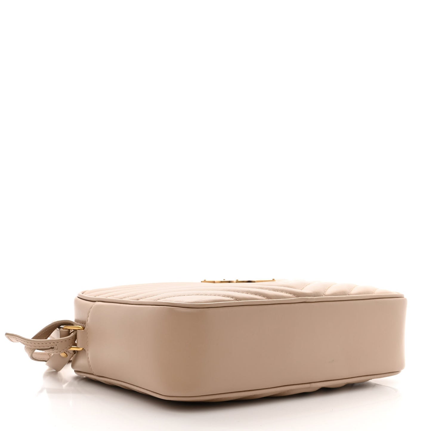 Calfskin Matelasse Monogram Lou Camera Bag Dark Beige
