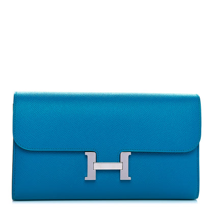Hermes Epsom Constance Long Wallet Bleu Zanzibar 1 of 8