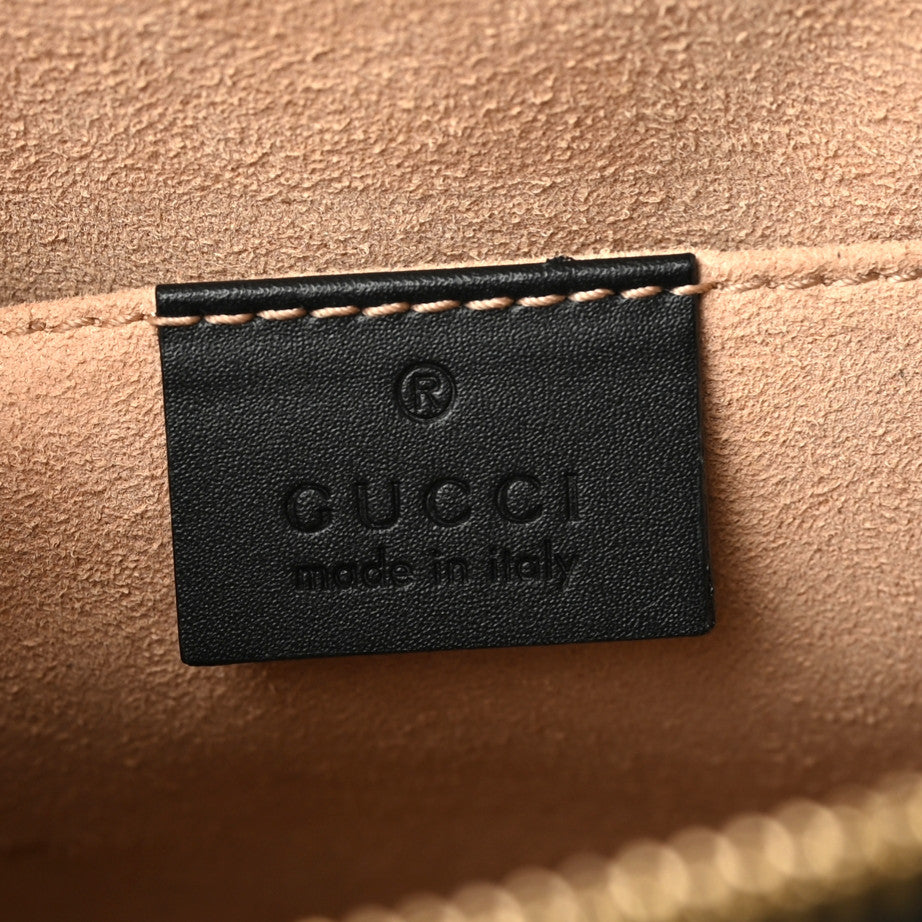 Gucci Suede Patent GG Web Small Ophidia Tote Bag Black 6 of 10