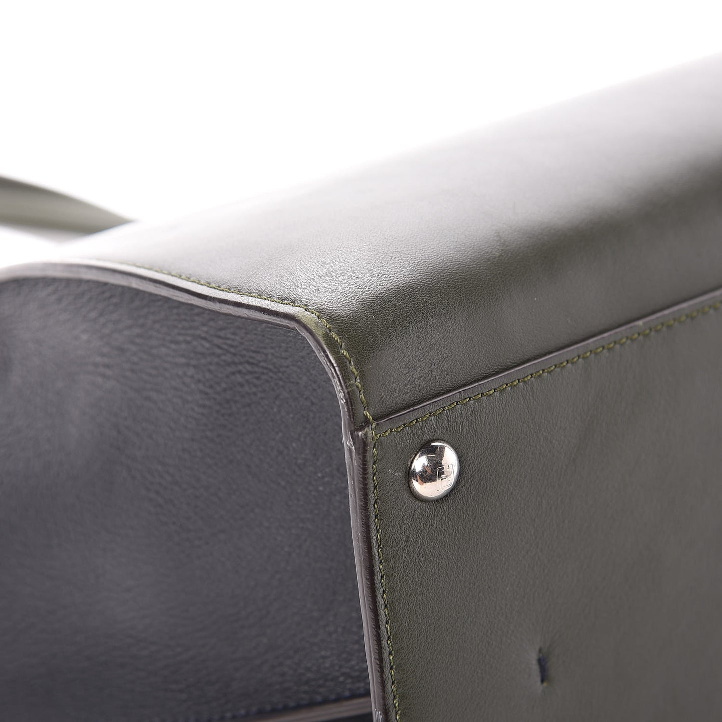 Vitello Large 3Jours Tote Verde Prato Blue Notte