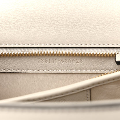 Gucci Roxy Calfskin Small Blondie Top Handle Shoulder Bag Mystic White 7 of 9