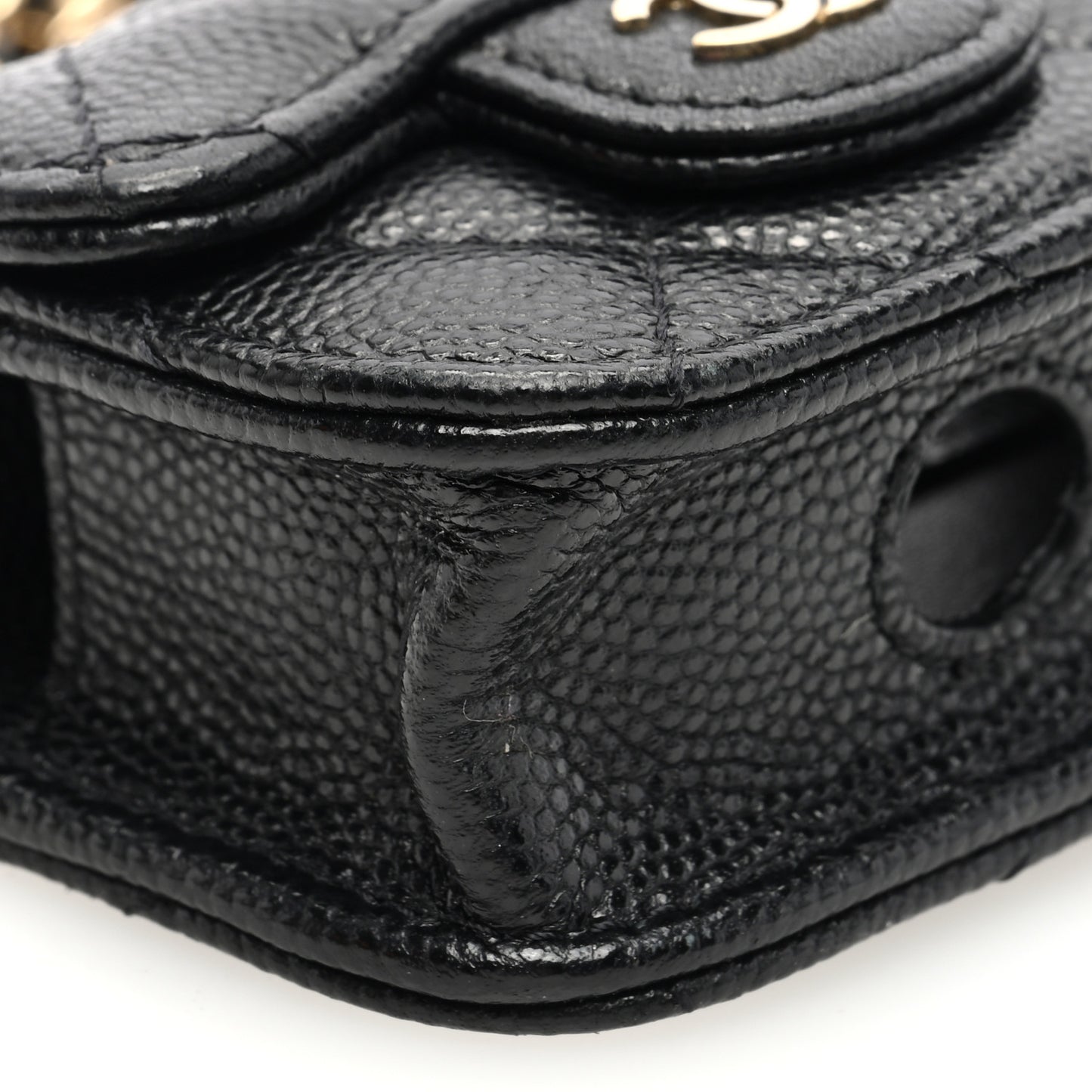 Caviar Quilted Airpods Pro Case Black
