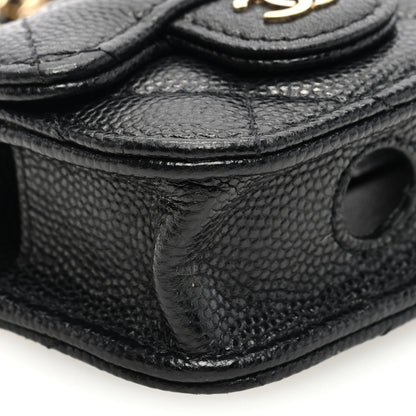 Chanel Caviar Quilted Airpods Pro Case Black 8 of 9