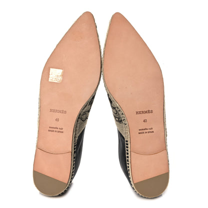 Hermes Canvas Printed Womens Espadrilles 40 5 of 7