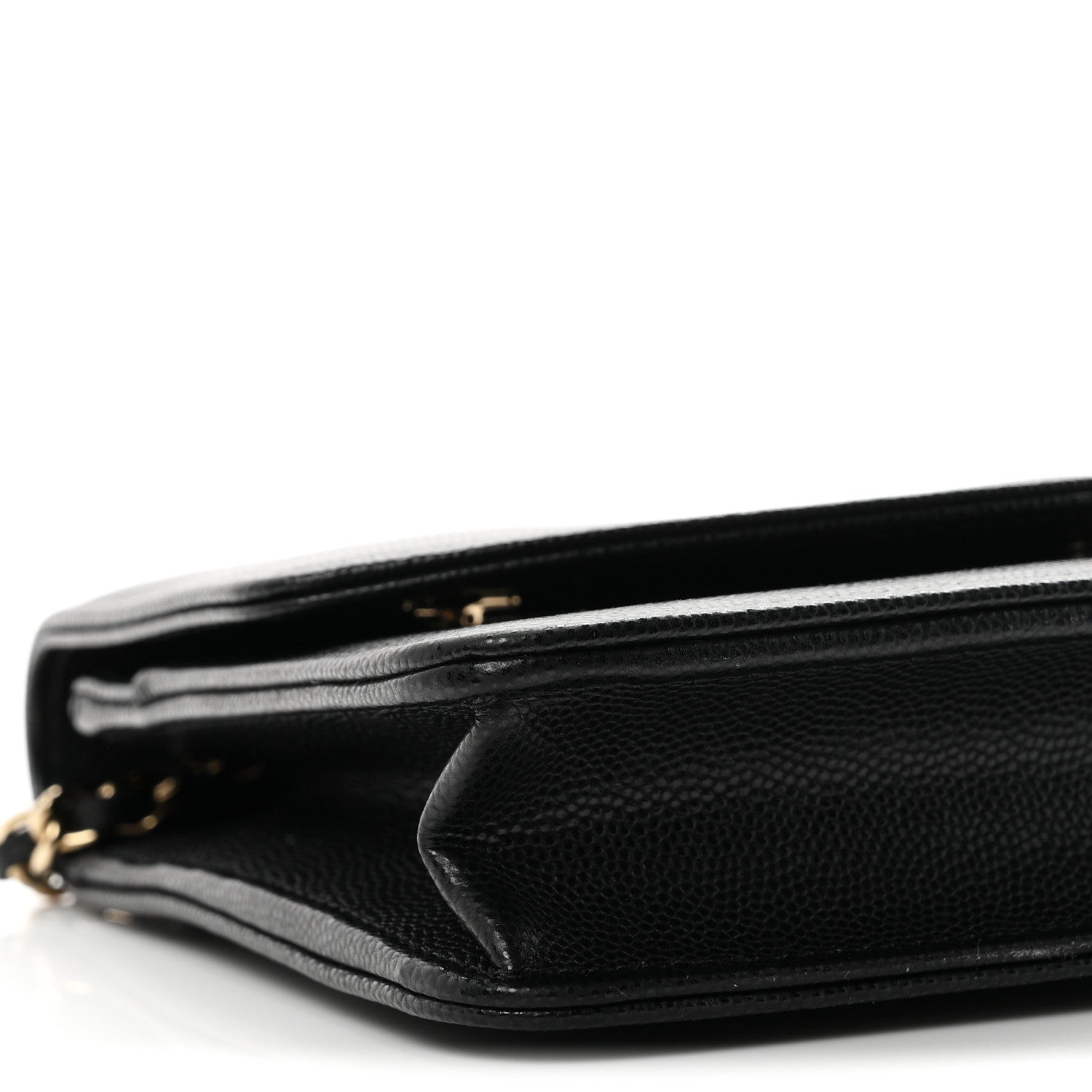 Chanel Caviar Timeless CC Wallet On Chain WOC Black 10 of 12