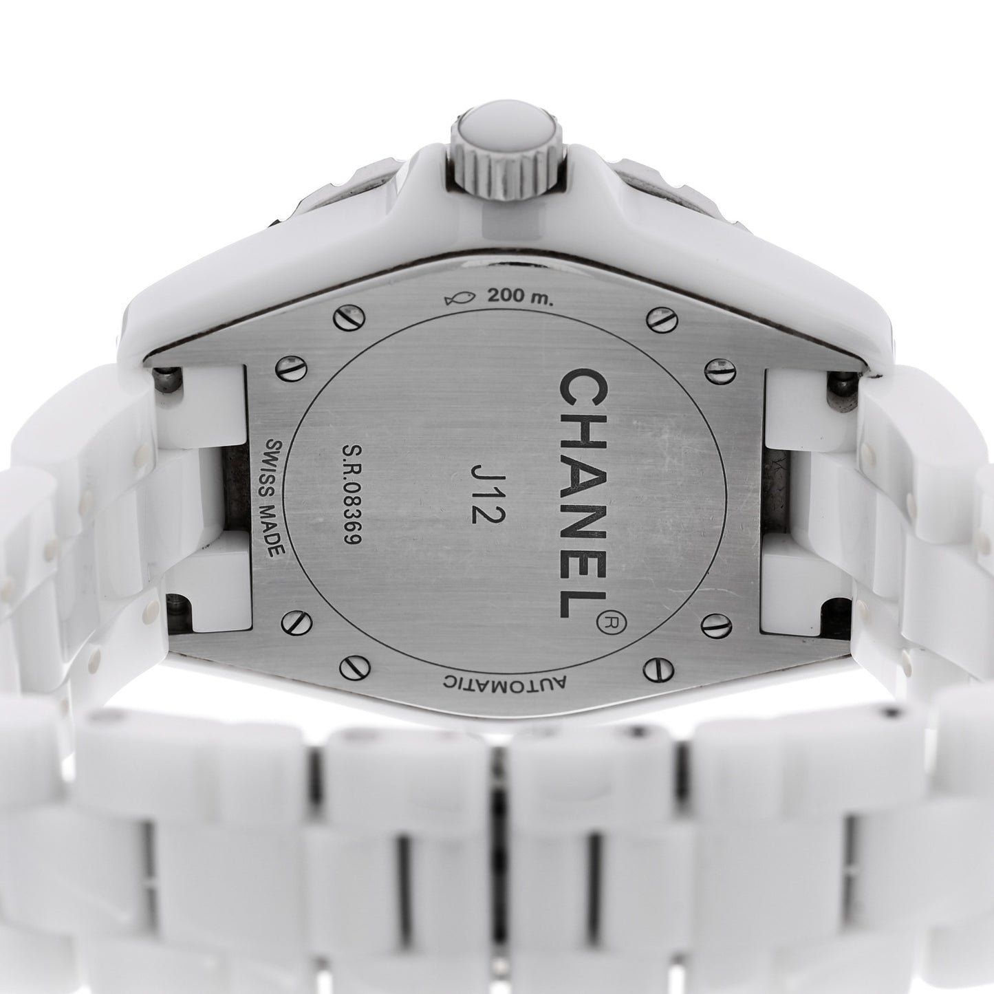 Stainless Steel Ceramic 38mm J12 Automatic Watch White White