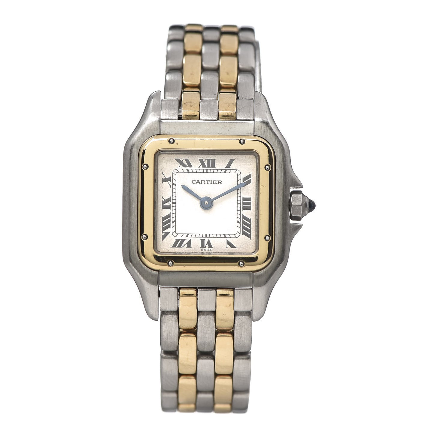 Stainless Steel 18K Yellow Gold 22mm Panthere Quartz Watch
