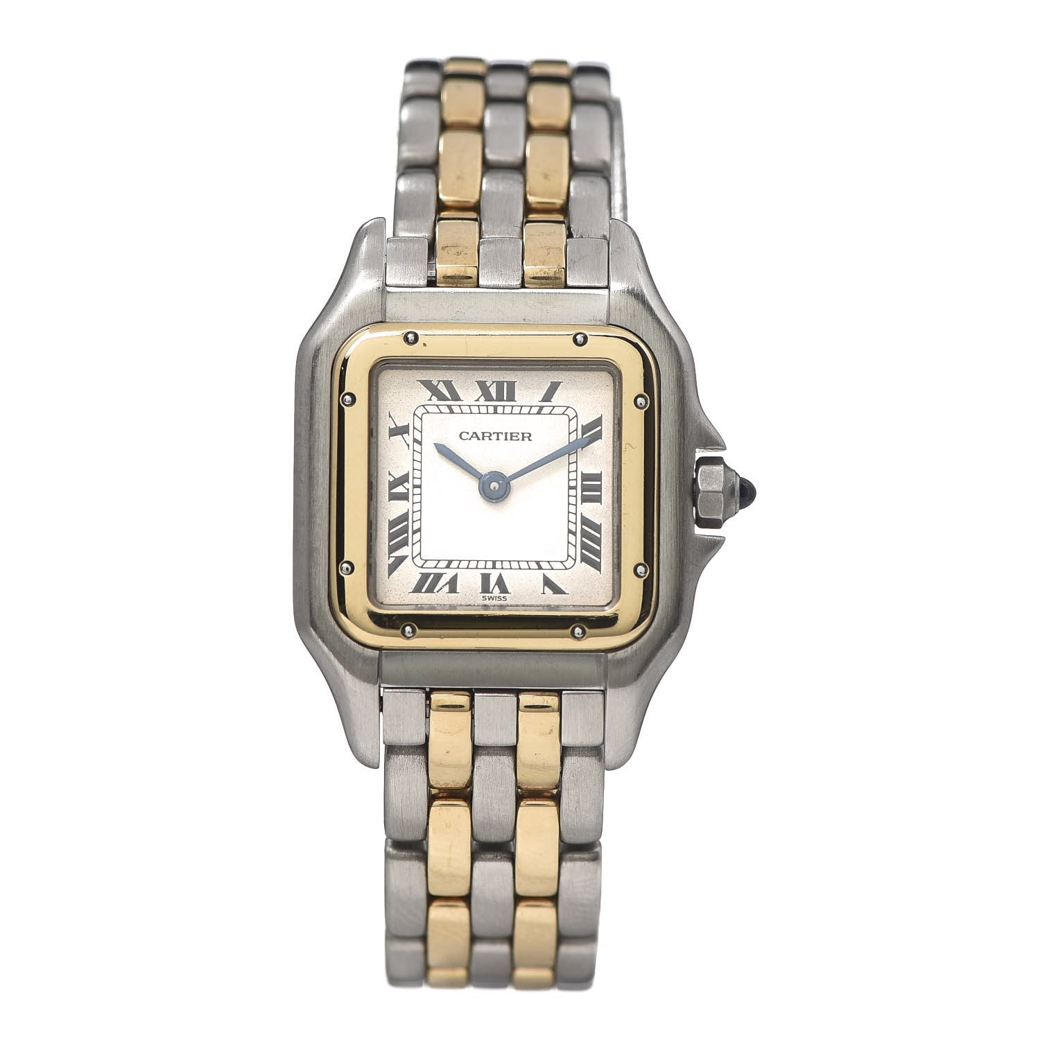 Cartier Stainless Steel 18K Yellow Gold 22mm Panthere Quartz Watch 1 of 6