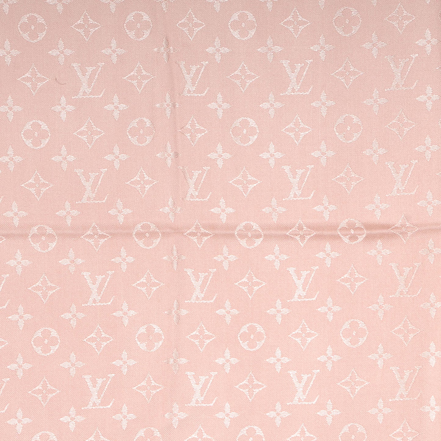 Wool Silk Monogram Shawl Rose Petale