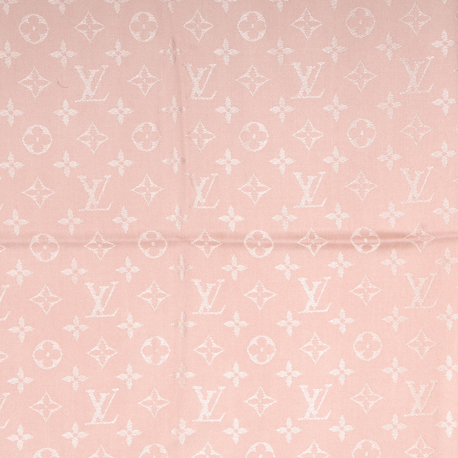 Louis Vuitton Wool Silk Monogram Shawl Rose Petale 4 of 5