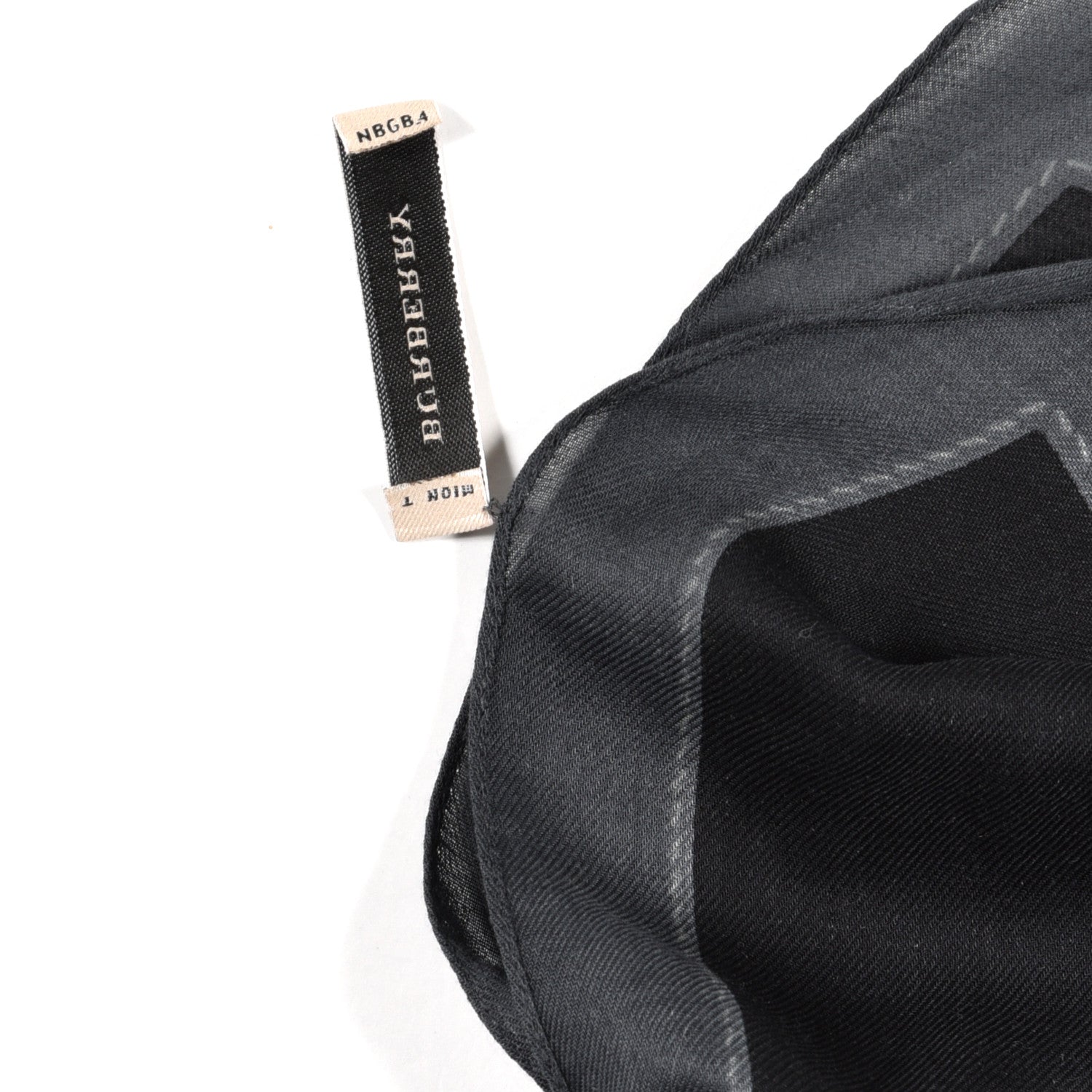 Burberry Modal Cashmere Haymarket Check Scarf Grey 4 of 5