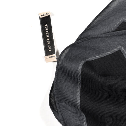 Burberry Modal Cashmere Haymarket Check Scarf Grey 4 of 5