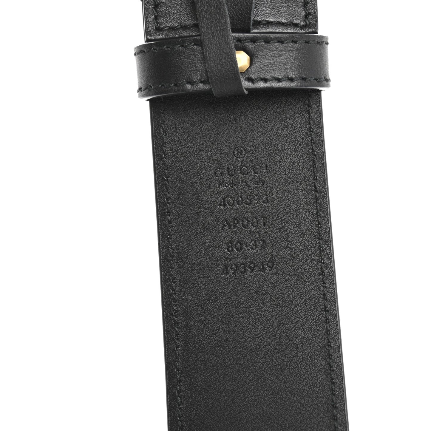 Calfskin Double G 40mm Belt 80 32 Black