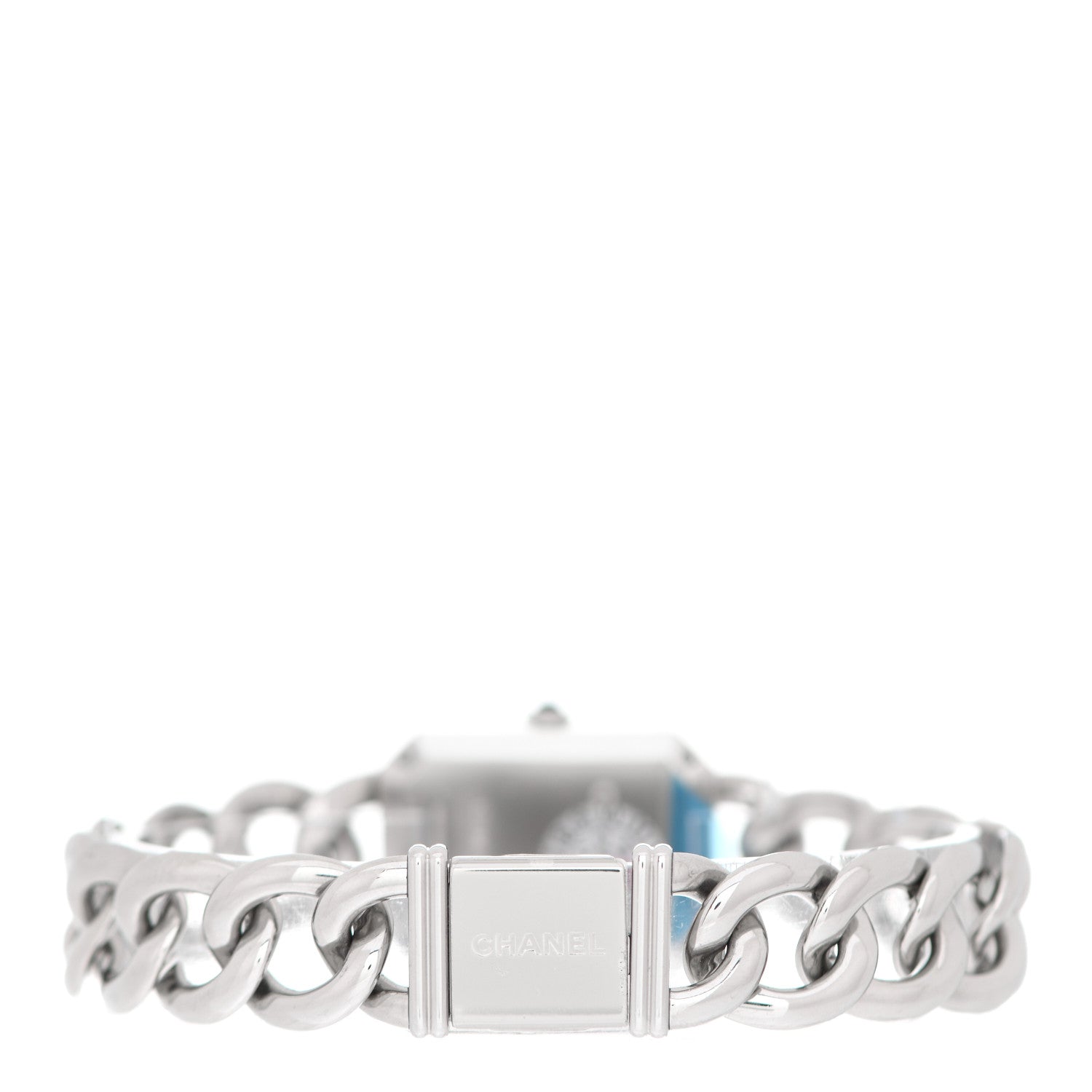 Chanel Stainless Steel 20mm Chain Premiere Quartz Watch Black 3 of 4