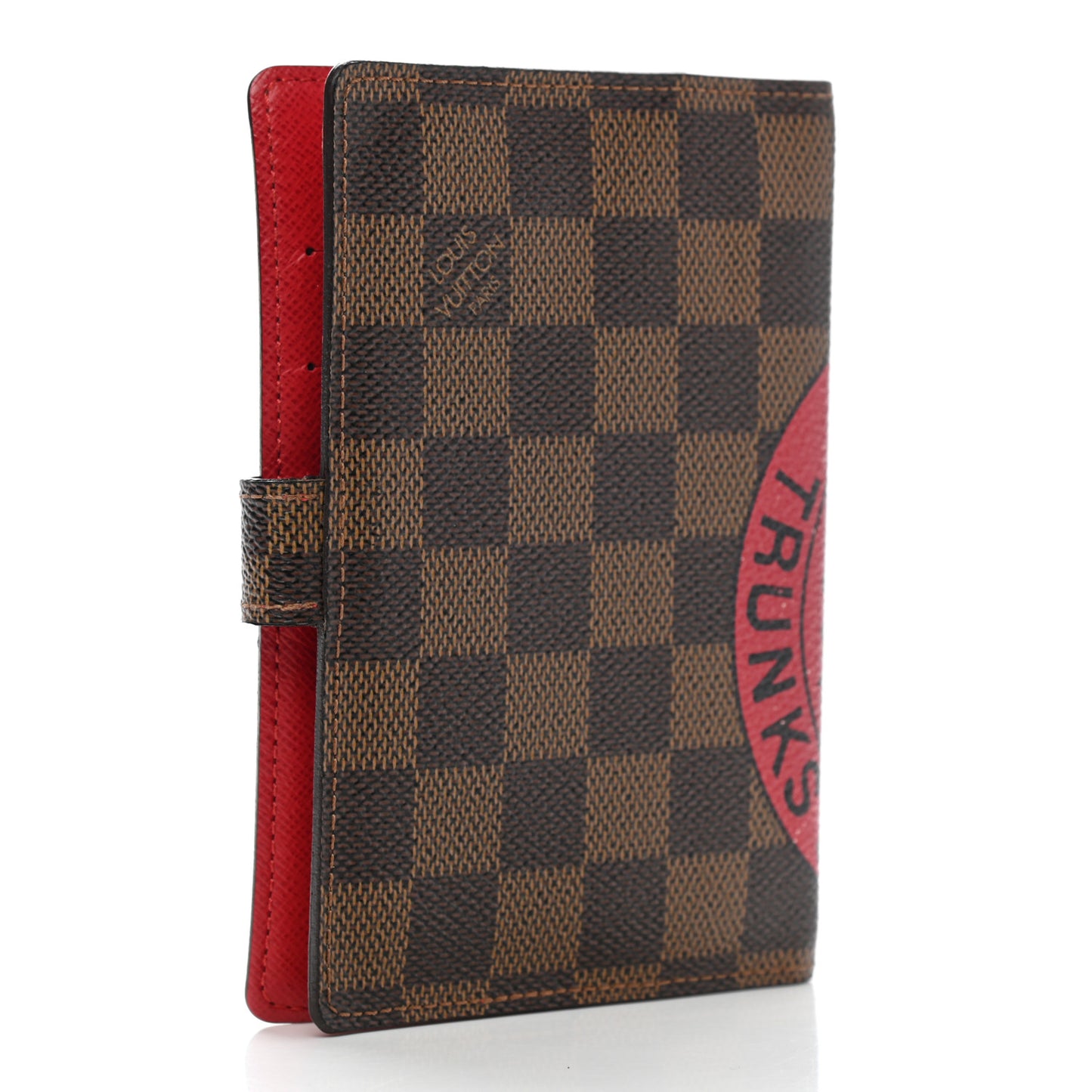 Damier Complice Trunks and Bags Small Ring Agenda Cover Red
