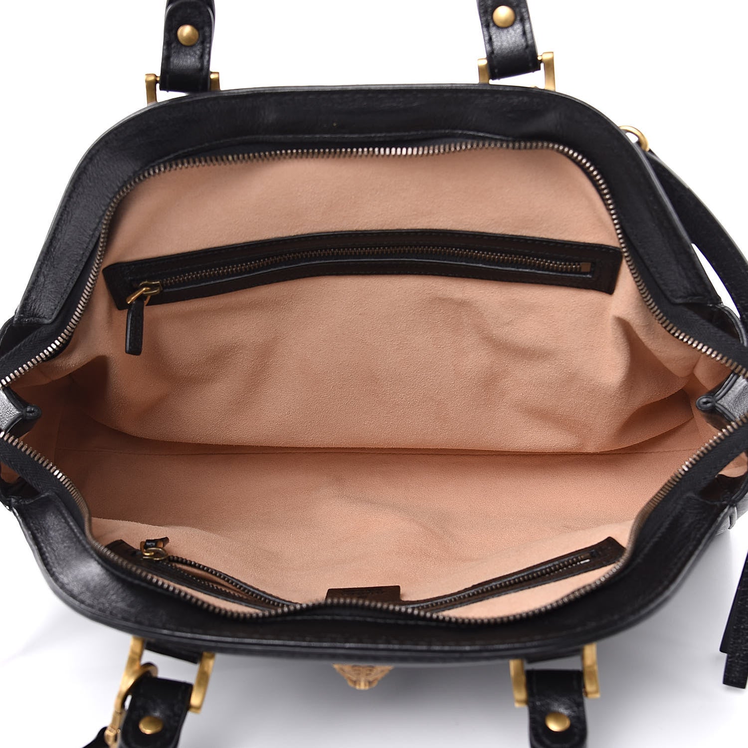 Gucci Calfskin Medium Re(Belle) Top Handle Bag Black 5 of 10
