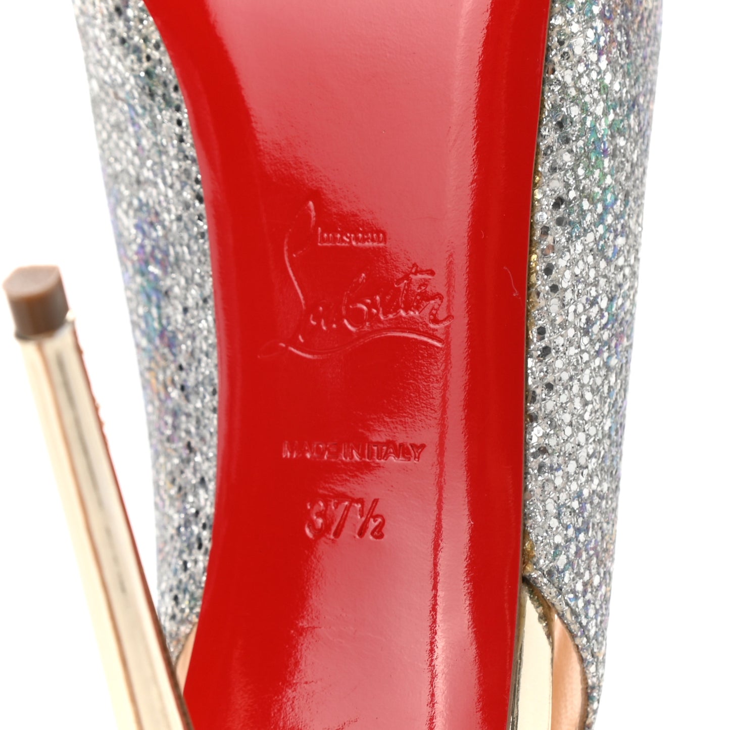 Glitter Private Number 120 Pumps 37.5 Light Gold