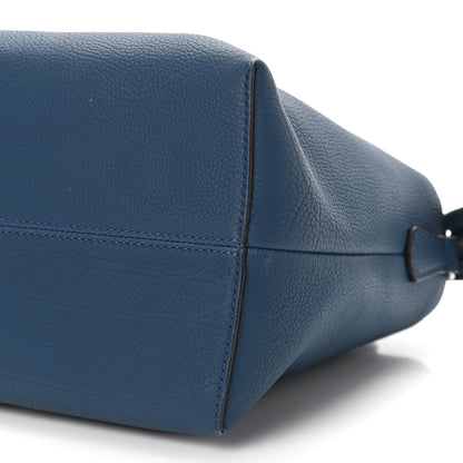 Fendi Vitello Camargue Large By The Way Boston Bag Blue 9 of 9