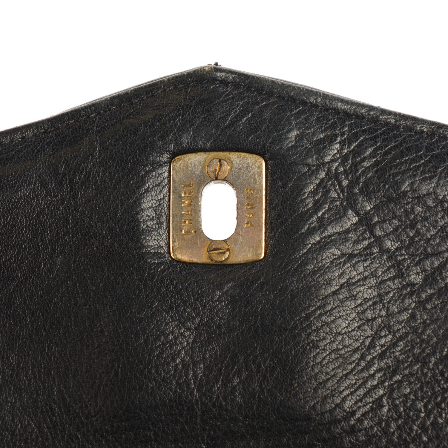 Chanel Lambskin Quilted Large Shoulder Flap Bag Black 8 of 10