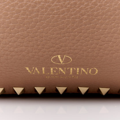 Valentino Garavani Pebbled Calfskin Medium Rockstud Tote Skin Sorbet 8 of 12