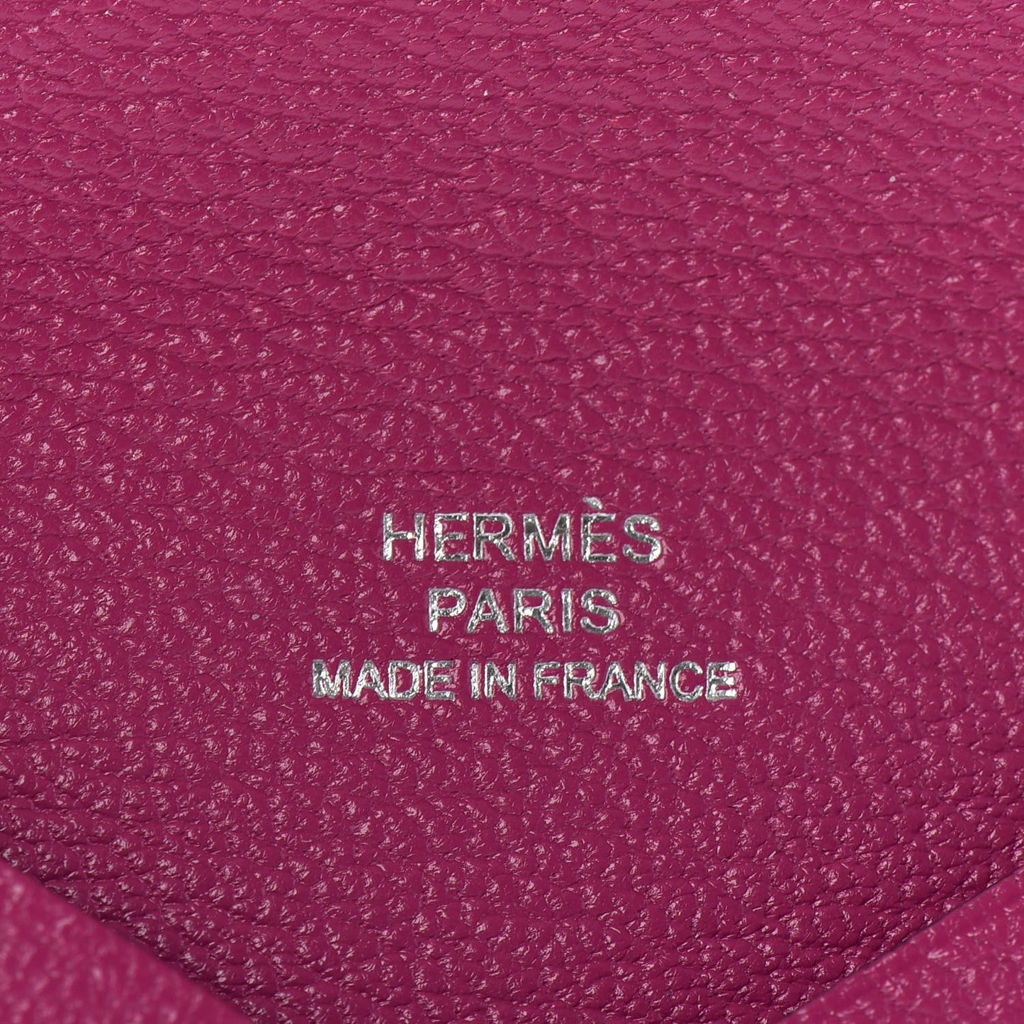 Chevre Mysore Calvi Card Case Rose Pourpre