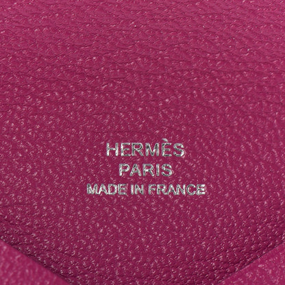Hermes Chevre Mysore Calvi Card Case Rose Pourpre 5 of 6