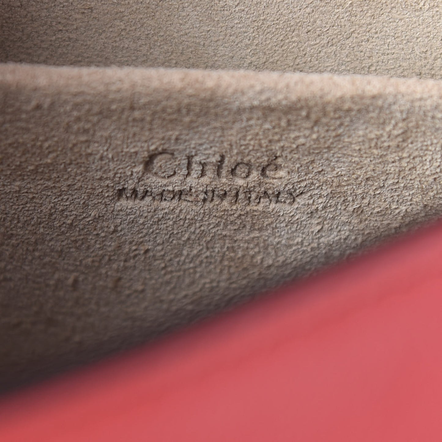 Calfskin Suede Small Nile Bracelet Bag Intense Red