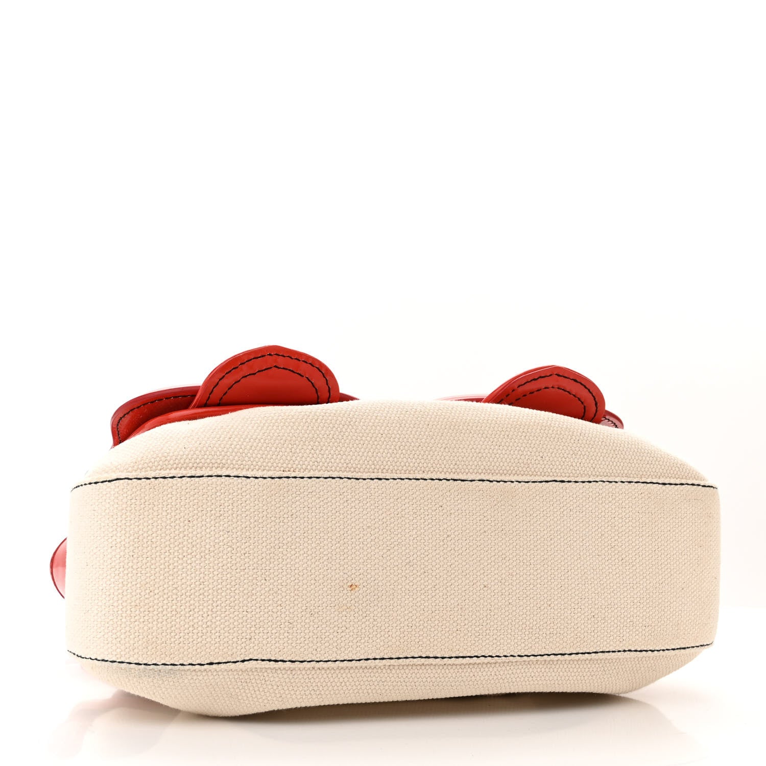 Fendi Canvas Patent B Bag Corda Red 4 of 13