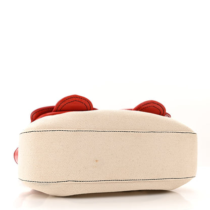 Fendi Canvas Patent B Bag Corda Red 4 of 13