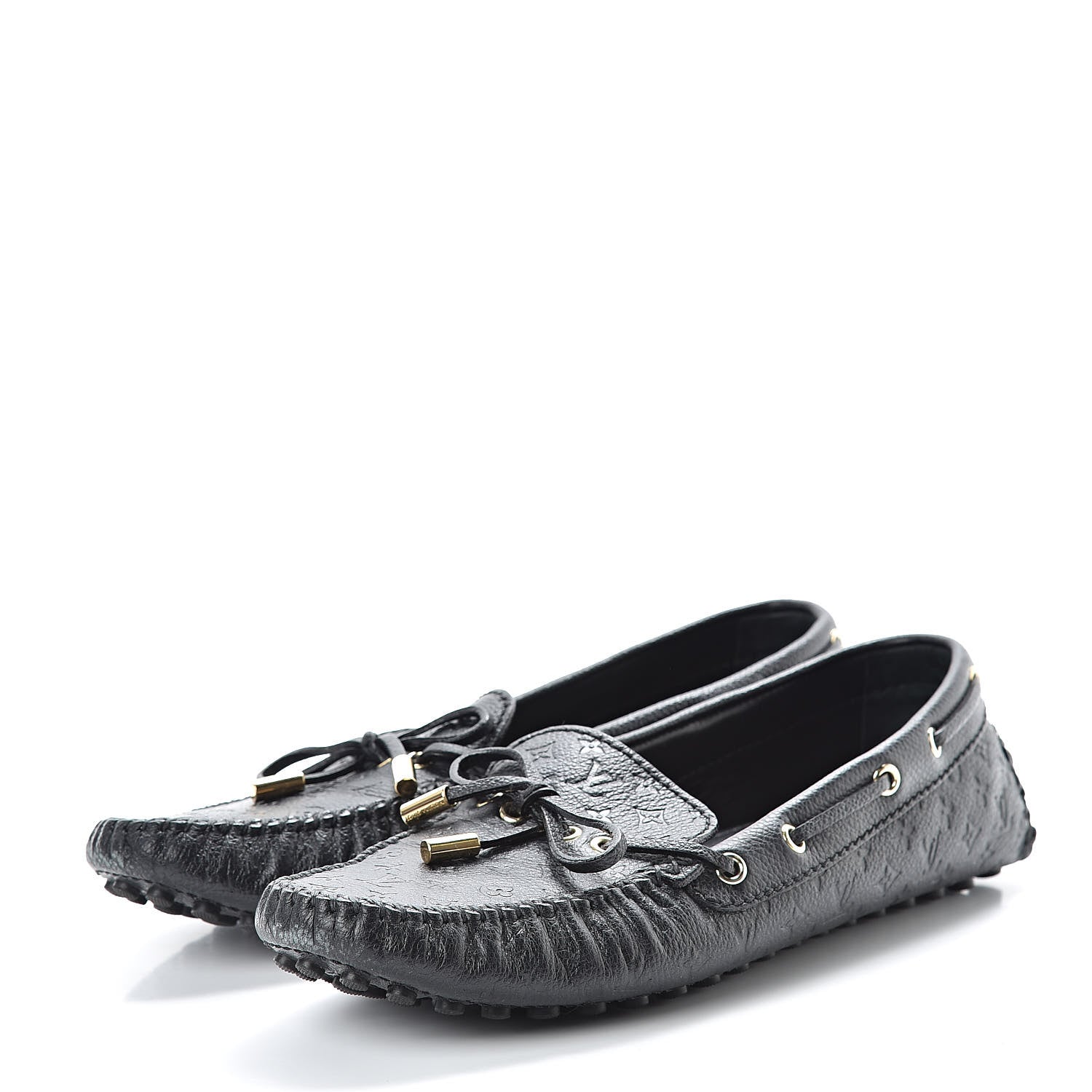 Louis Vuitton Empreinte Gloria Loafers 38.5 Black 3 of 9