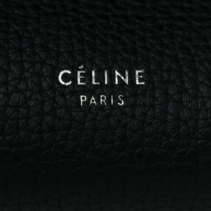 Celine Supple Grained Calfskin Small Long Strap Big Bag Black 7 of 10