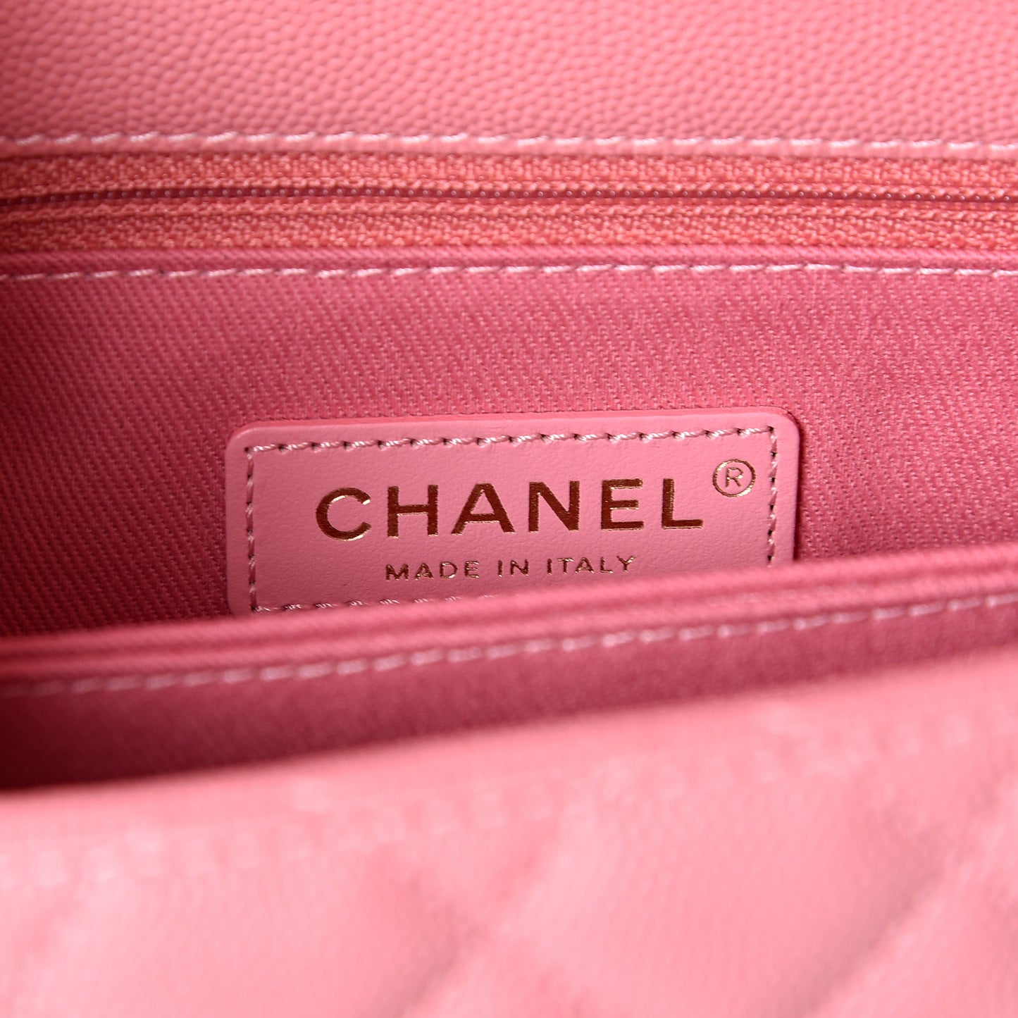 Caviar Quilted Mini Coco Handle Flap Pink