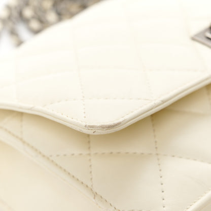 Chanel Aged Calfskin Quilted Reissue Wallet On Chain WOC White 14 of 15