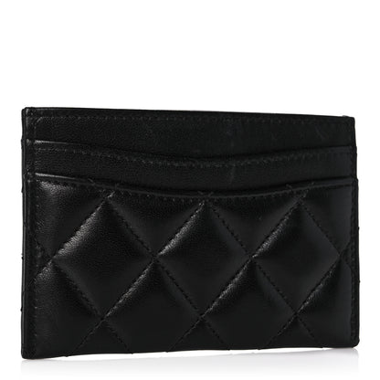 Chanel Lambskin Quilted Card Holder So Black 2 of 9