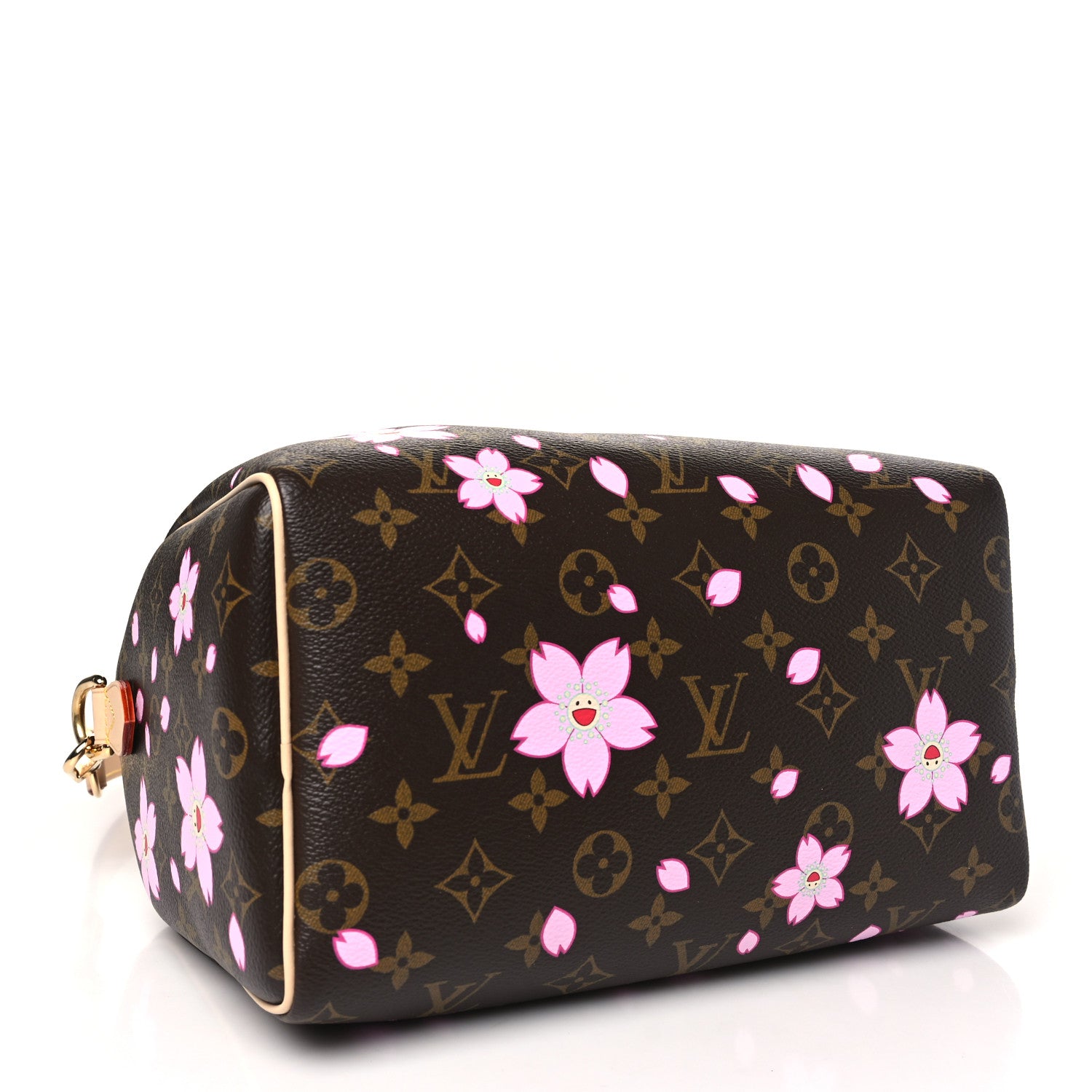 Louis Vuitton LV X TM Monogram Cherry Blossom Speedy Bandouliere 25 Sakura Brown 4 of 10