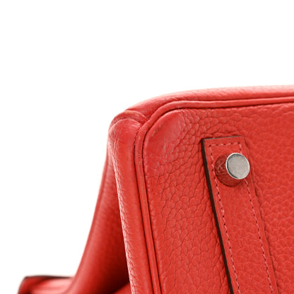 Hermes Togo Birkin 30 Rouge Pivoine 12 of 13