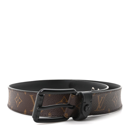 Louis Vuitton Monogram Macassar 35 MM Voyager 95 38 Belt 1 of 5