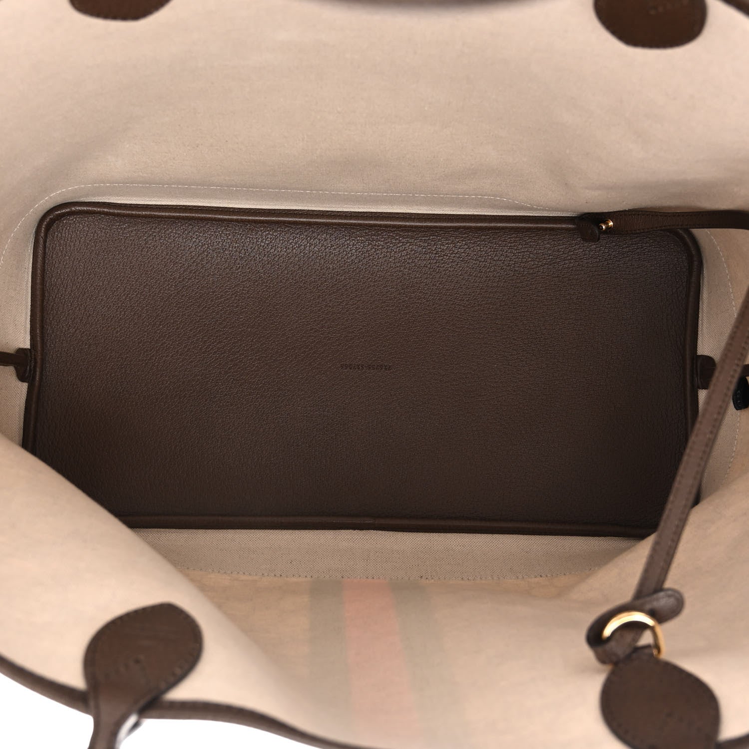 Gucci GG Supreme Monogram Textured Dollar Calfskin Web Large Ophidia Tote Beige Ebony New Acero 6 of 10